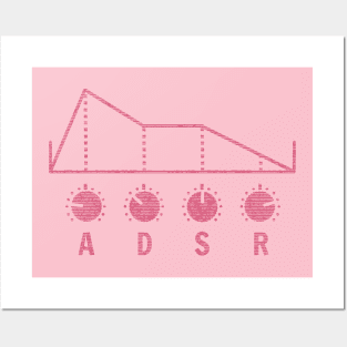 Synthesizer ADSR for Synth lover Posters and Art